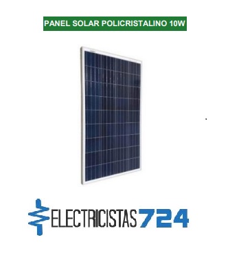 El Panel Solar Policristalino 10W es una opciÃ³n eficiente y compacta para aprovechar la energÃ­a solar en aplicaciones de baja potencia.