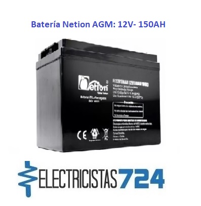 Batería AGM 150AH 12V Netion