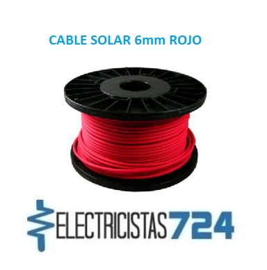 Tenemos disponibilidad para la venta del CABLE SOLAR 6mm ROJO