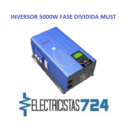 Tenemos disponibilidad para la venta Inversor 5000W 48V Fase dividida - MUST