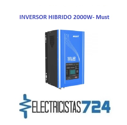 Tenemos disponibilidad para la venta el Inversor Híbrido 3000W 48V Fase dividida - MUST