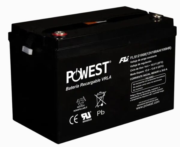 Batería Gel Ciclo Profundo Fuli Battery Sellada Libre de Mantenimiento